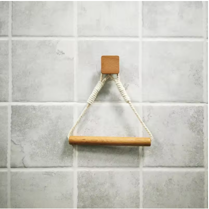 Porte papier toilette | Bois cordé