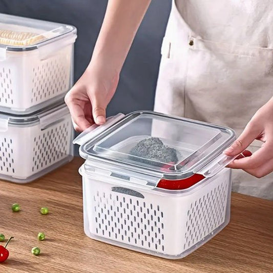 Boite alimentaire avec panier égouttoir