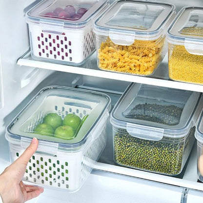 Boite alimentaire avec panier intégré