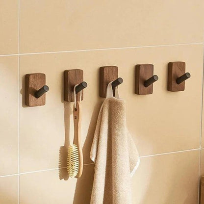 Crochet mural bois métal