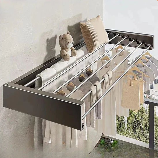 Etendoir a linge gain de place
