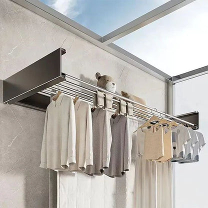 Etendoir a linge rétractable