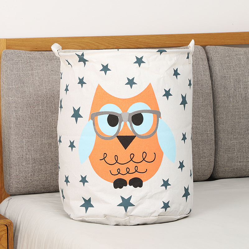 panier-de-rangement-animaux-hibou-lunettes