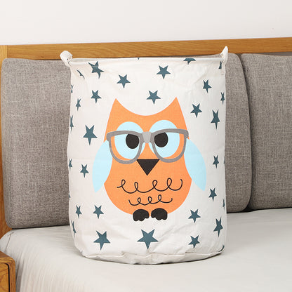 panier-de-rangement-animaux-hibou-lunettes