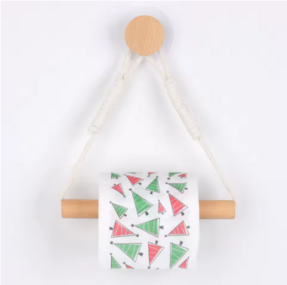 Porte papier toilette | Bois cordé