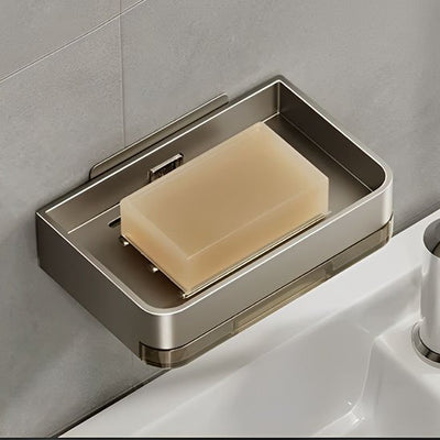 Porte savon mural acier brossé