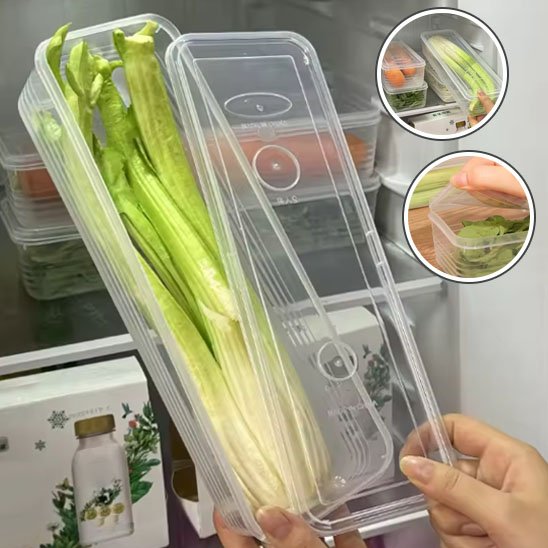 Rangement frigo boite allongée