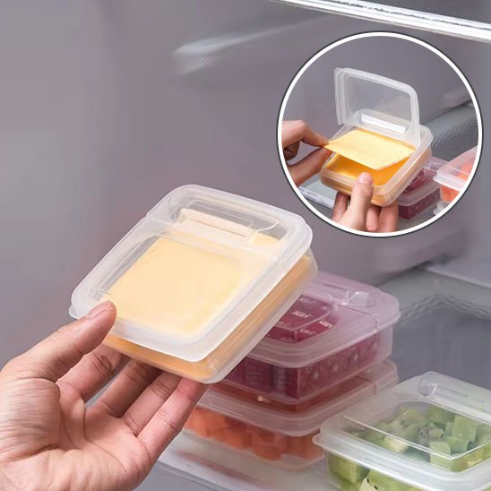 rangement-frigo-mini-boite-plastique-carrée