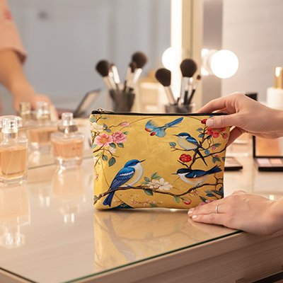 Trousse maquillage oiseau