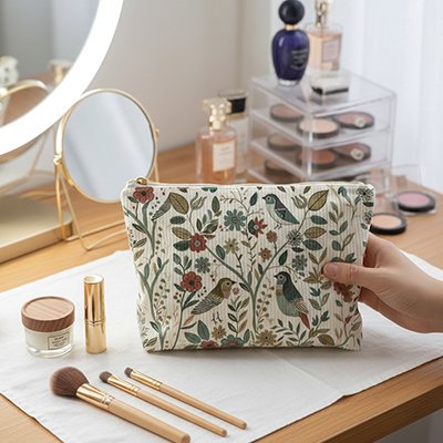 Trousse maquillage oiseaux